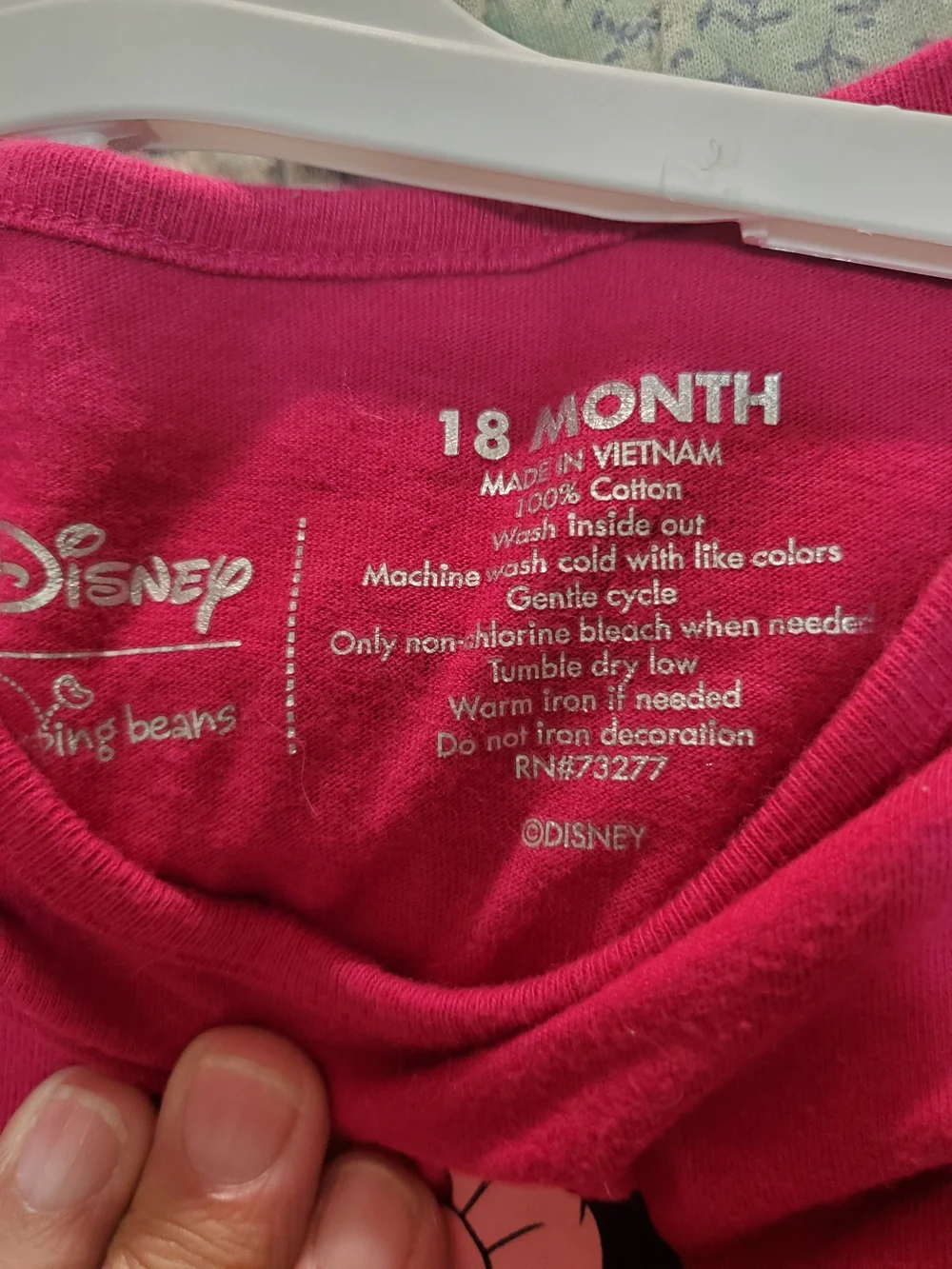 Disney Minnie Mouse Magenta Long-Sleeve One-Piece Bodysuit & Pants 18m